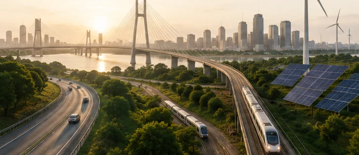 Lagos bridge, rail, road and renewable energy infrastructure